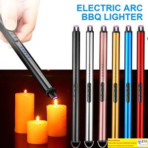 Kitchen Lighter Windproof Flameless Electric Arc BBQ Candle Igniter Plasma Ignition For Candles Gas Stove USB Rechargeable
