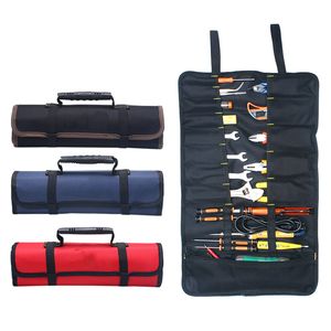 Tool Bag Multifunction Oxford Cloth Folding Wrench Bag Tool Roll Storage Portable Case Organizer Holder Pocket Tools Pouch 230509