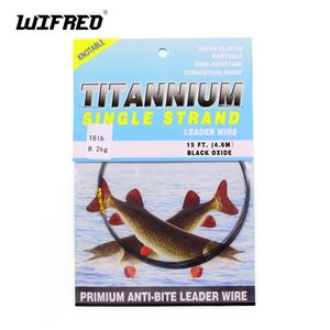 Braid Line Wifreo 15ft4.6m No Kink Leader Line Saltwater Pike Fishing Leaders Trace Fliegenbinden Wiggle Tail Link Wire 230506