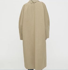 Damenoberbekleidung Mäntel Übergroßer Trenchcoat Tote-m-e-Puppe mit langen Ärmeln, übergroßer Trenchcoat – wasserdichter langer Mantel für Damen