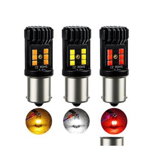 Auto Notbeleuchtung Xuanyan 2Pcs 1156 Ba15S P21W Led Bb Canbus Blinker Rückfahrbremse 3030 12SMD 36W Blitzlicht 936V 6500K D Dhgrk