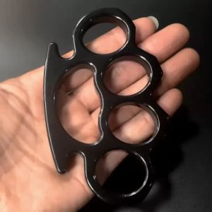 Silver Black Gold Thin Steel Brass Knuckle Dusters Self Defense Personal Security Women's and Men's Selfdefense Pendant FY4323