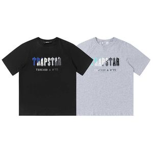 Designer Mode Kleidung T-Shirt T-Shirts Kleine Nischenmarke Trapstar Minimalist Brief Handtuch Bestickt Kurzarm Sommer Reine Baumwolle Lässig Paar T-Shirt für sal