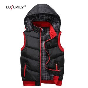 Parkas Lusumily Women Vest Spring Winter Fashion Sleeveless Jackets Female CottonPadded Vests Thicken Brand Waistcoats Plus Size 5XL