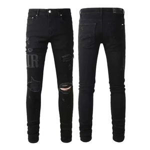 Jeans da uomo alla moda stile parigino semplici pantaloni di jeans leggeri estivi di grandi dimensioni designer casual jeans dritti classici solidi per uomo28-40