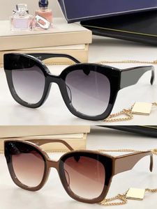 High-quality sunglasses UV protection luxury glasses FE40098I Business party male and female designer with chain