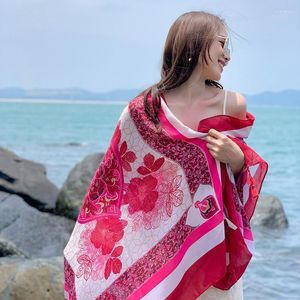 Schals Strand Baumwolle Schal Frauen Drucken Schal Sonnenschutz Wrap Großes Halstuch Weibliches Design Hijab Bandana 2023Schals SchalsSchal Shel22