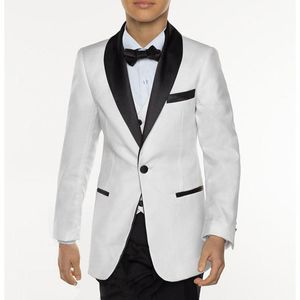 Blazers Boy Suit Set White Black Blue Kids Suits For Weddings Prom Suits Children Formal Dress Tuxedo Jacket+Pants+Vest 3 Piece Custom