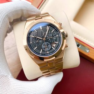 Top Stylish Automatic Mechanical Self Winding Watch Men Gold Silver Dial 42mm Classic Design Wristwatch Casual Full Stainless Steel Clock 548T