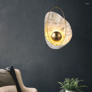 Wandleuchten Muschelform Licht Moderne kreative TV Hintergrund Nachttisch Foyer Gang Led Lampe Wandleuchte Lichter Wohnkultur Beleuchtung