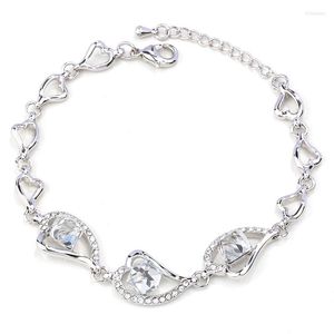 Bracelets de link BN-00153 Jóias de cristal para mulheres itens em pulseiras cardíacas Os fornecedores do dia do dia das mães, mãe