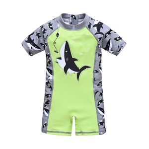 Mesas de banho infantis 2023 Summer Kids Swimsuit One Piece Print Cool Print Children Swimwear Beach Use roupas infantis P230509