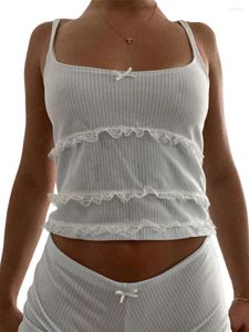 Kobietowa odzież sutowa Kobiety 2 -częściowe stroje Y2K Kwiatowe zestawy letnich topów krótkie spodnie Rompers kombinezon kombinezkowy