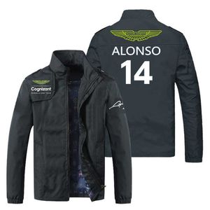 2023 Moda F1 Erkekler Hoodie Ceket Sweatshirt Formula 1 Takımı Aston Martin Üniforma Yarış Takımı Alonso Rüzgar Proof Jack Moto Motosiklet Binicilik Takımı 127