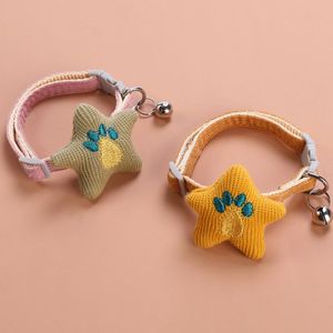 Os colarinhos de gato lidera o colar de cães de animais de estimação com bell personalizado ajustável para cães médios pequenos Chihuahua Puppy Supplies