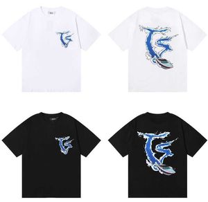 デザイナー ファッション 衣類 Tシャツ Tシャツ トラップスター スピード ボート ウェーブ パターン プリント Tシャツ アメリカン ストリート トレンド ブランド メンズ レディース ルーズ リラックス 半袖 Tシャツ 夏