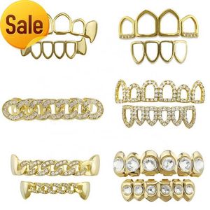 Acessórios de hip hop Braces de ouro Hip Hop Hollo