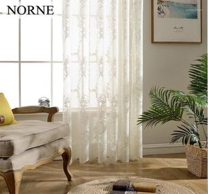 Curtain Drapes NORNE Decorative Semi White Lace Sheer Tulle Voile Panels For Small Windows Living Room Kitchen Bedroom Kids Room8907273