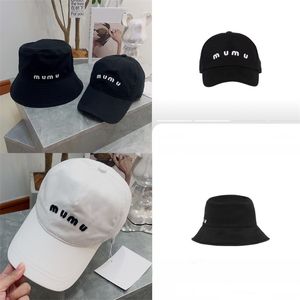 Mens Designer Baseball Caps Summer Luxury Bucket Hats for Women Mu Letter Embroidered Casquette Black White Brown Bonnet Designers Hat