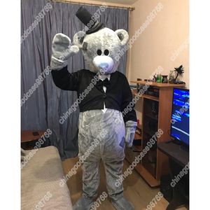Performance Cute Bear Mascot Costume Costume Cartoon Fursuit Outfits Party Dress Activity Walking Animal Clothing Halloween