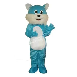 New Blue Cat Mascot Costumes Christmas Fancy Party Dress Personaggio dei cartoni animati Outfit Suit Adult Size Carnival Easter Advertising