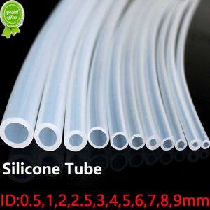  New Food Grade Transparent Silicone Rubber Hose ID 0.5 1 2 3 4 5 6 7 8 9 10 mm OD Flexible Nontoxic Silicone Tube Clear soft 1 meter