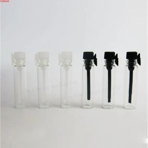 500 xミニ卸売ガラス香水小さなサンプルバイアルボトル1ml空の実験室液香料テストチューブトライアルボトルグッズ