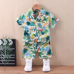 Sets Suits IENENS Fashion Print Short Sleeves Shirts Shorts Suits Summer Beach Clothes Sets Kids Casual Clothing Boy s Outfits Baby Wear 230508