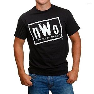Camisetas masculinas de ordem mundial masculina NWO Camiseta gráfica (S-xxxl) Streetwear