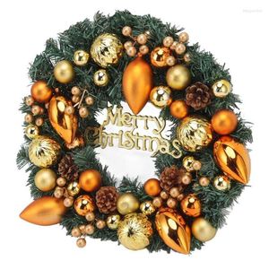 Decorative Flowers Christmas Wreath Hand Made Pine Cone Decorations For Party