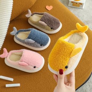 Slipper Children Slipper dla dziewcząt chłopcy buty w pomieszczenia zima urocza kreskówka maluchowa futra slajdy ciepłe buty domowe dzieci bez poślizgu 230509