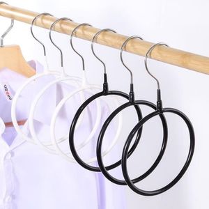 Storage Rack Metal Silk Scarf Hanger Round Ring Organizer Toroidal Circle Garment Belt Tie Towel Clothes Shelf Holde