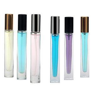 10ml Glass Clear Spray Bottle Mini Square Perfume Bottle Outdoors Portable Empty Cosmetic Bottles