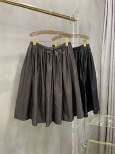 Skirts Low Waist Drawstring Skirt High Thin Matching Showing Long Legs