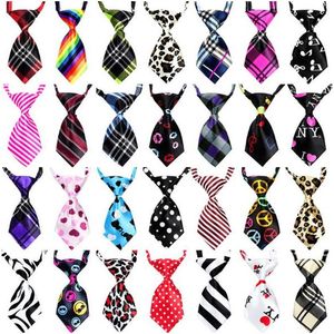 Acessórios 50/100pcs Pet Dog Grooming Acessórios Artesanais Gravatas para Cães Gato Gravatas de Poliéster Bowties para Animais de Estimação Suprimentos