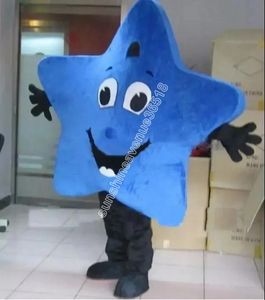 Blue Star Mascot Costume Top Cartoon Anime Theme Character Carnival Unisex vuxna storlek Jul födelsedagsfest utomhusdräkt