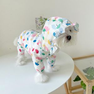 Raincoats Dog Raincoat Pet Waterpoof Clothing For Dog Rain Jacket Pomeranian Bichon Frise Poodle Schnauzer Dog Clothes Outfit Garment