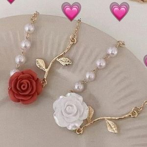 Strand Butterfly Pearl Gül Çiçeği Vintage Bilezik Kadınlar için Kız ayarlanabilir bağlantı el zinciri lüks bileklik mücevher aksesuarları