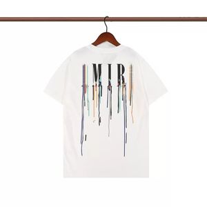 Новые дизайнерские мужские рубашки Men Men Fashion Paint Расслабленная капельница