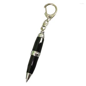 5pcs/Lot ACMECN Brand Mini Pocket Size Pen With Keryring For School Students Fashion Gifts Metal Ballpoint Short Funny