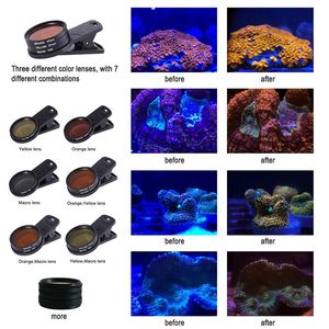 Parts DS Aquarium Gradient lenses Fish Tank Marine Saltwater Sea Water Coral Reef Phone Camera Filters Macro Aquatic Terrarium