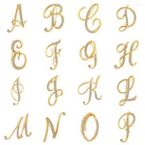 Броши 1 ПК мода мода Unisex Athestone Английские буквы Alphabet A-Z Brooch Pin Pin