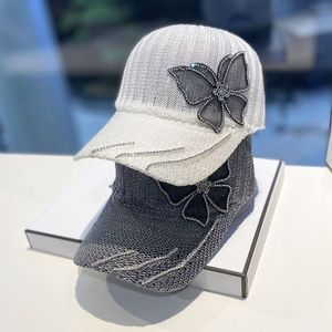 HAT NOVO CAP VERSÁTIL Feminino, Spring and Summer Trendy Ins, boné de beisebol de strass, Casual Open Work Selshade Hat