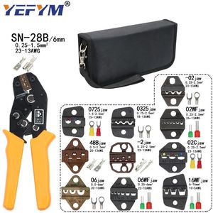 Tang SN28B Crimping Tange 10 Jaws für TAB 2.8 4.8 6,3/C3 xH2.54 3.96 2510/Röhrchen/Nicht -Isolationsanschlüsse Elektrische Klemmkit -Werkzeuge