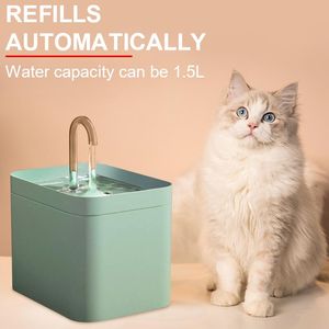 Supplies Cat Water Fountain Electric Mute Pet Drinking Cat Dog Drink Bowl Automatic Recirculate Filtring Drinker Pet Water Dispenser