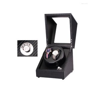 Watch Boxes 2 0 Carbon Fiber Automatic Winder Box Display Winding Storage Collection Five Gear Ddjustment Motor