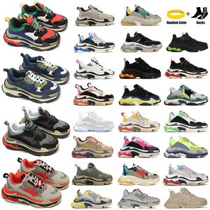 Top-level Quality Luxury Designer Men Women Sports Shoes Paris luxury triples sneakers Thick Bottom Sneaker