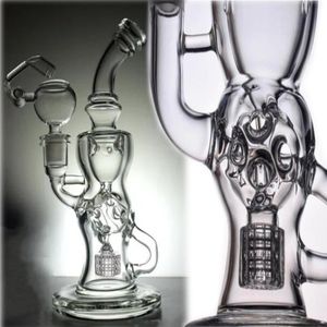 Big Glasses Bong Hookahs Smoking Glass Pipes Recycler Oil Rigs Heady Glass Water Bongs Dab Rigs with 14mm joint