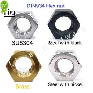 New 5-50pcs DIN934 m1 m1.2 m1.4 m1.6 m2 m2.5 m3 m4 m5 m6 m8 Stainless Steel A2 Hex Hexagon Metric Nut