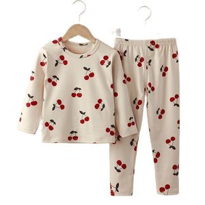 Pijama Çocuklar Sonbahar Pamuk Pijamaları Setler Erkek Ev Kıyafetleri Kızlar İç Çamaşır Setleri 1-6 Yıllık Bebek Takım Bahar Çocuk Giysileri 230509